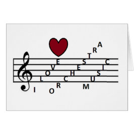 Cartão Para o amante da música da orquestra