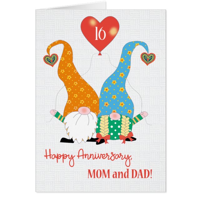 Cartão Para o aniversário de Ano Personalizado dos Pais c (Frente)