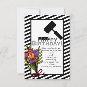 Cartão Para o aniversário de um brilhante advogado