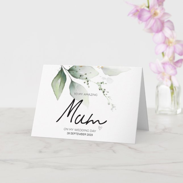Cartão Para O Casamento Da Minha Mãe Obrigado Por Brides  (Orquídea)