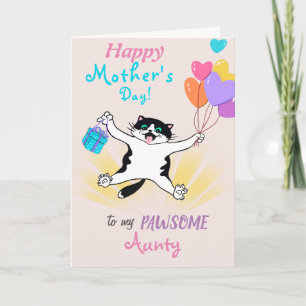 Cartão Para o Dia das Mães Tia Kitty Personalizado