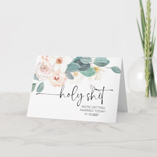 Cartão Para o Dia de Casamento da Minha Mulher Noiva, Cas (Frente)