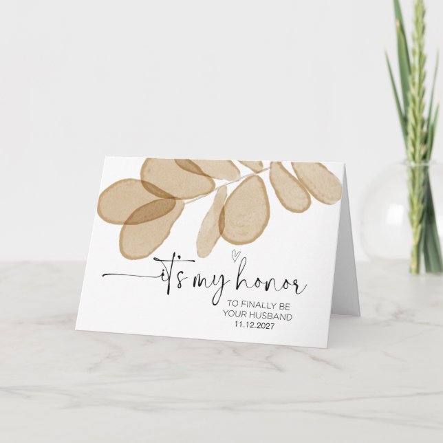 Cartão Para o Dia de Casamento do Meu Marido do Meu Grupo (Frente)