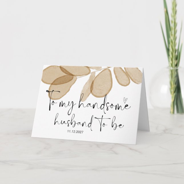 Cartão Para o Dia de Casamento do Meu Marido do Meu Grupo (Frente)