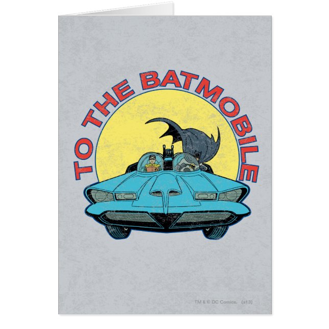 Cartão Para O Ícone Batmobile - Distress (Frente)