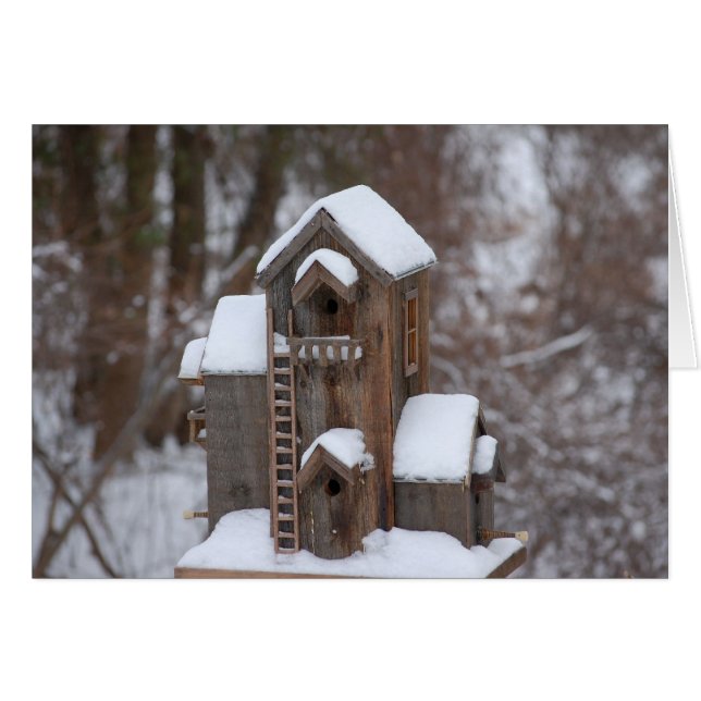 Cartão Para o inverno (Frente Horizontal)