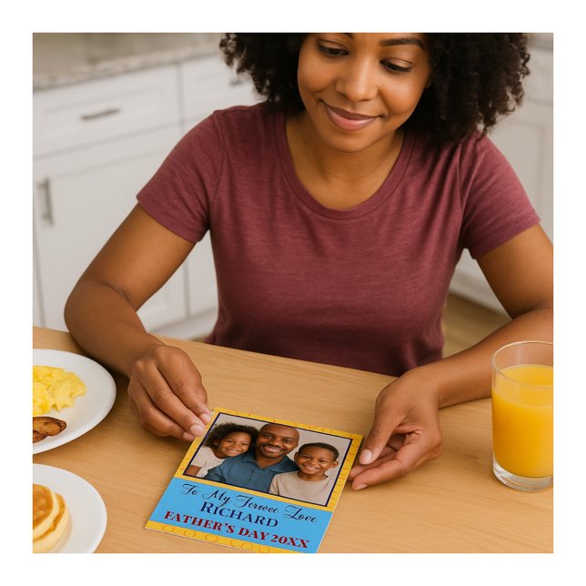 Cartão Para o meu eterno amor Foto do Dia do Pai (Criador carregado)
