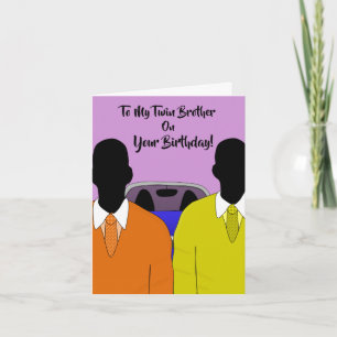 Cartão Para o meu gêmeo, você é o Aniversário da América 