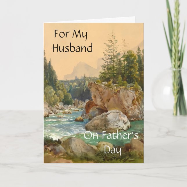 Cartão Para o meu marido a Dia de os pais (Frente)