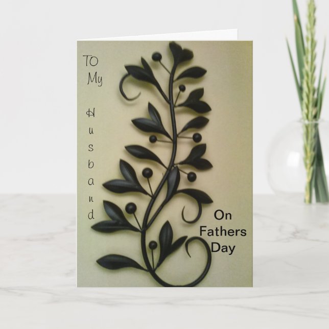 Cartão Para o meu marido a Dia de os pais (Frente)