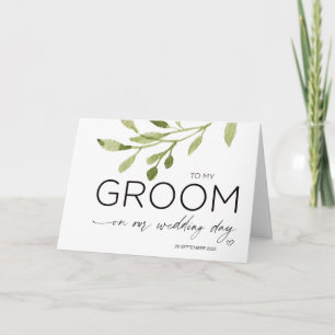 Cartão Para o meu noivo presente do casamento de verão do