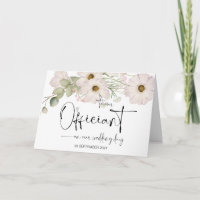 Para o nosso oficial no dia do casamento, obrigado