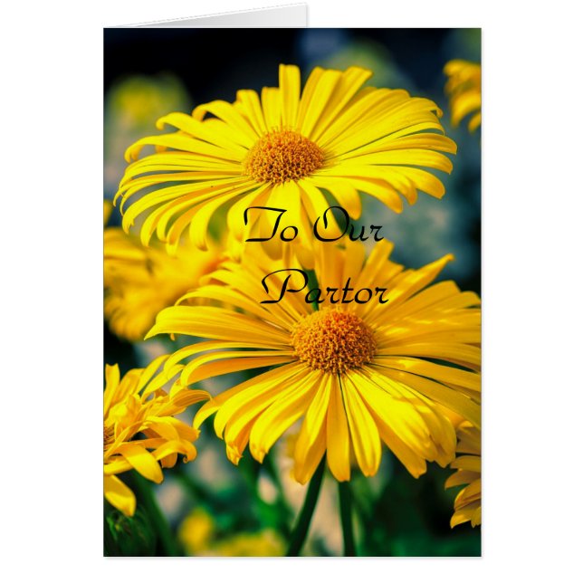 Cartão Para o nosso Pastor "Senhora" (Frente)