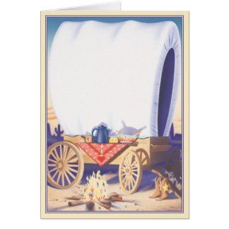 Cartão Para o oeste Ho ©