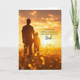Cartão para o Papai no seu Aniversário Sunny Meadow
