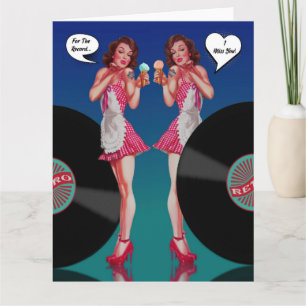 Cartão Para O Registro Que Sinto Sua Retração