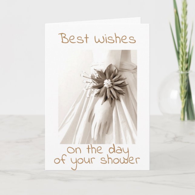 Cartão "PARA O SEU CHÁ" à minha **FILHA ESPECIAL*** (Frente)