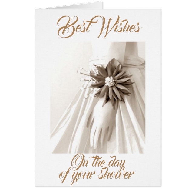 CARTÃO "PARA O SEU CHÁ" E DESEJA VIDA CASADA (Frente)