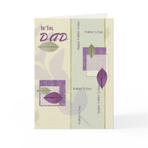 Para Pai no Dia de os pais. Padrão de Folha Elegan