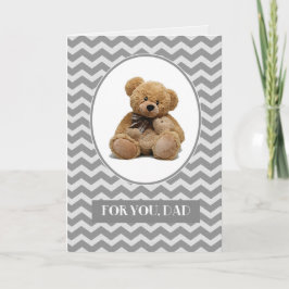 Cartão Para Pai no Dia de os pais. Ursos de Teddy Bonitos