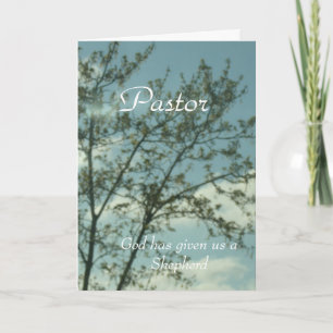 Cartão Para Pastor