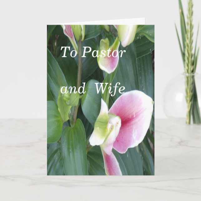Cartão Para Pastor e Esposa (Frente)