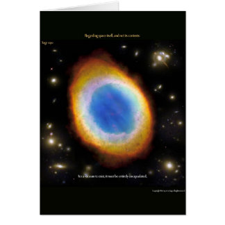 Cartão Para que exista um vácuo..