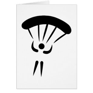 Cartão Pára-quedas de Skydiving