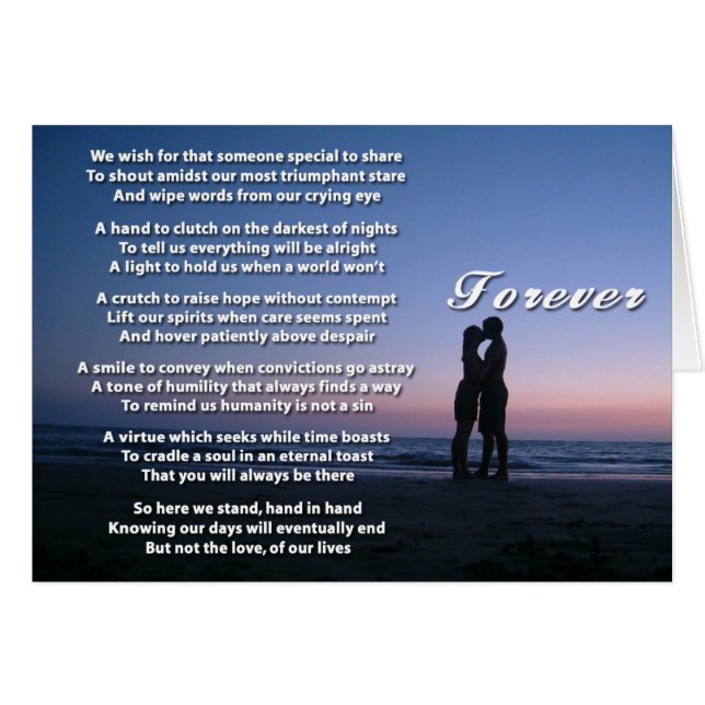 Cartão Para sempre (Frente Horizontal)