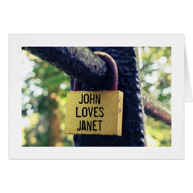 Cartão Para sempre - Efeito entre Processos (Bordado) (Frente Horizontal)