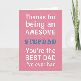 Cartão para Stepdad