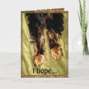 Cartão Para trás em seus pés customizáveis