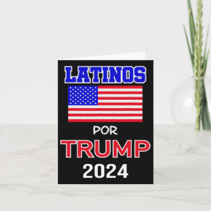 Cartão Para Trump 2024 Pro Trump Gift - Latinos Por Trump