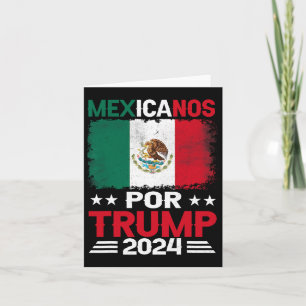 Cartão Para Trump 2024 Pro Trump Gift - Mexicanos Por Tru