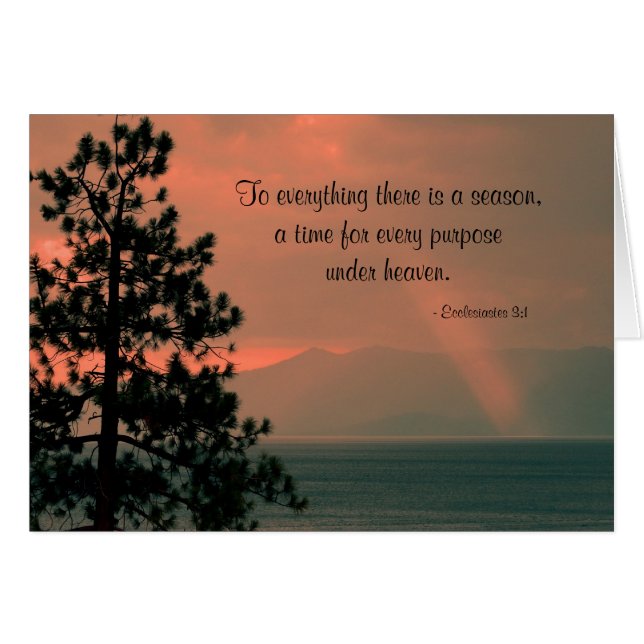 Cartão Para tudo que há há uma estação, Vazio (Frente Horizontal)