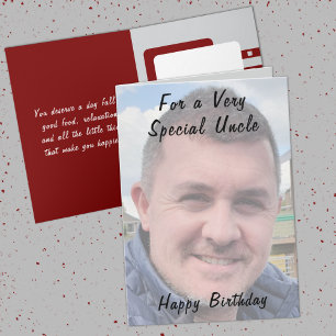Cartão Para um aniversário muito especial do tio Photo Bu