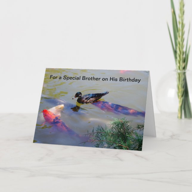 Cartão Para um irmão especial em seu aniversário (Frente)