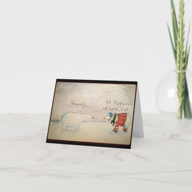 Cartão para urso polar (Frente)