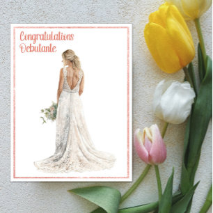 Cartão Parabéns à Debutante