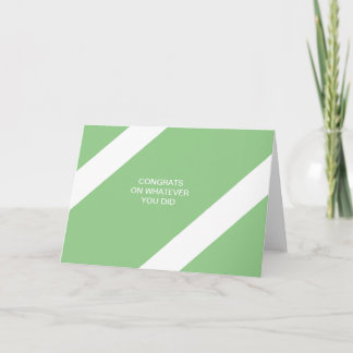 Cartão parabéns a qualquer coisa