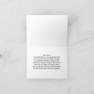 Cartão parabéns à sobrinha para a graduação