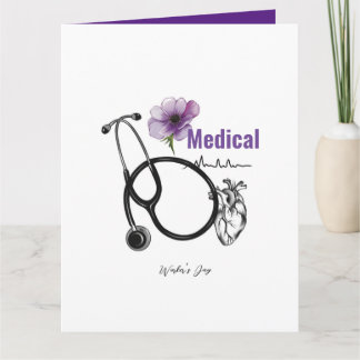 Cartão "Parabéns ao cardiologista"