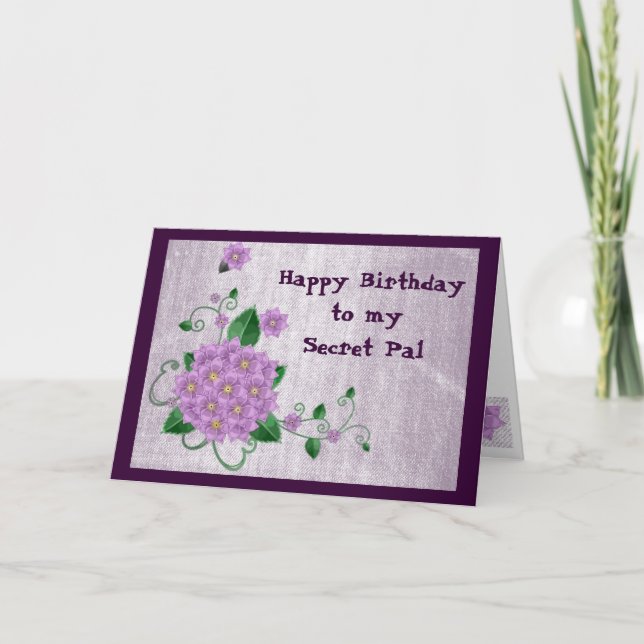 Cartão Parabéns ao meu amigo secreto (Frente)