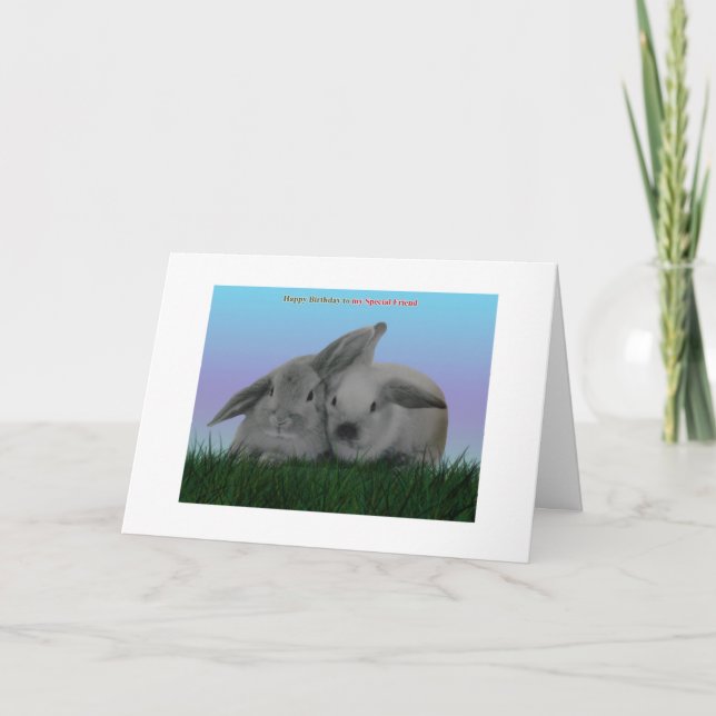 Cartão Parabéns ao meu melhor amigo (Frente)