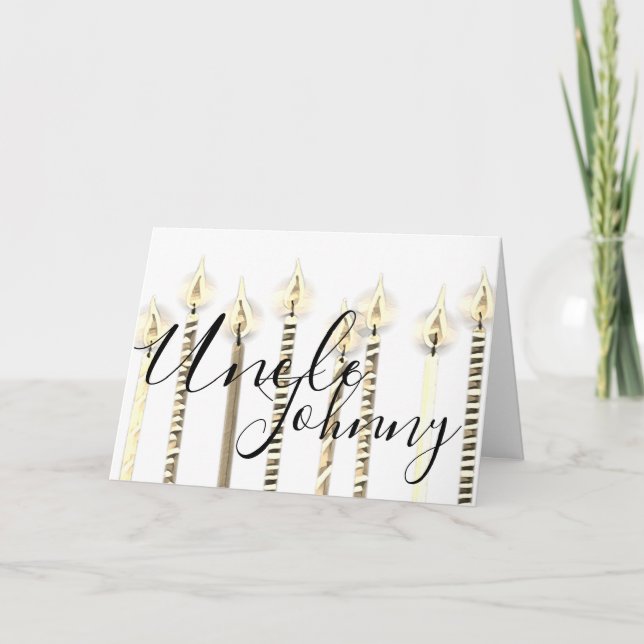 Cartão Parabéns ao tio (Frente)