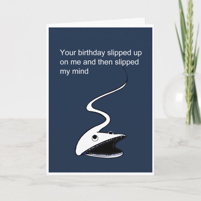 Cartão Parabéns atrasados (Frente)