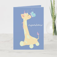 Parabéns (Baby Giraffe / Borboleta)