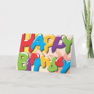 Cartão Parabéns Ballons