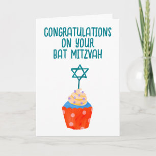 Cartão parabéns bat mitzvah