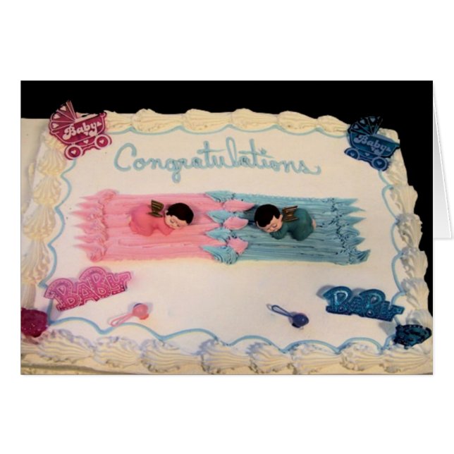 Cartão Parabéns Bebê! (Frente Horizontal)